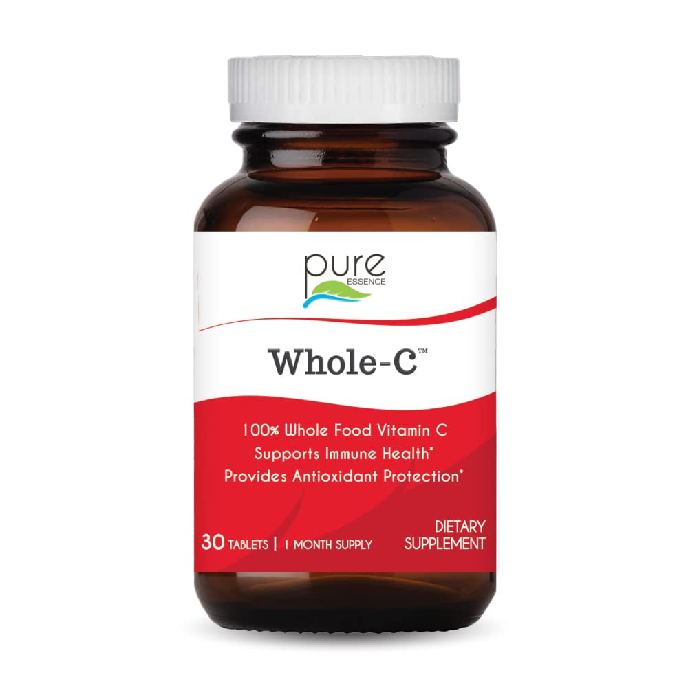 PURE BESENCE LABS Cela C hrana Vitamin C - Najboljša imunosupresivna podpora - Ekološki in naravni vitamini - Pospeševalec imunosti in prehranski dodatki (30 tablet)