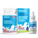 Milkaid Laktaza Enzyme Kapljice Tablete za Laktoza Intolerance Relief 