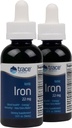 Trace Minerals Ionic Iron, 22mg - Energy Support Supplement with Magnezij & Iron - Aid Brain Health & Imun System Function - Gluten-free Liquid Supplement - 1.9 fl oz (2 paket) (92 Servings)