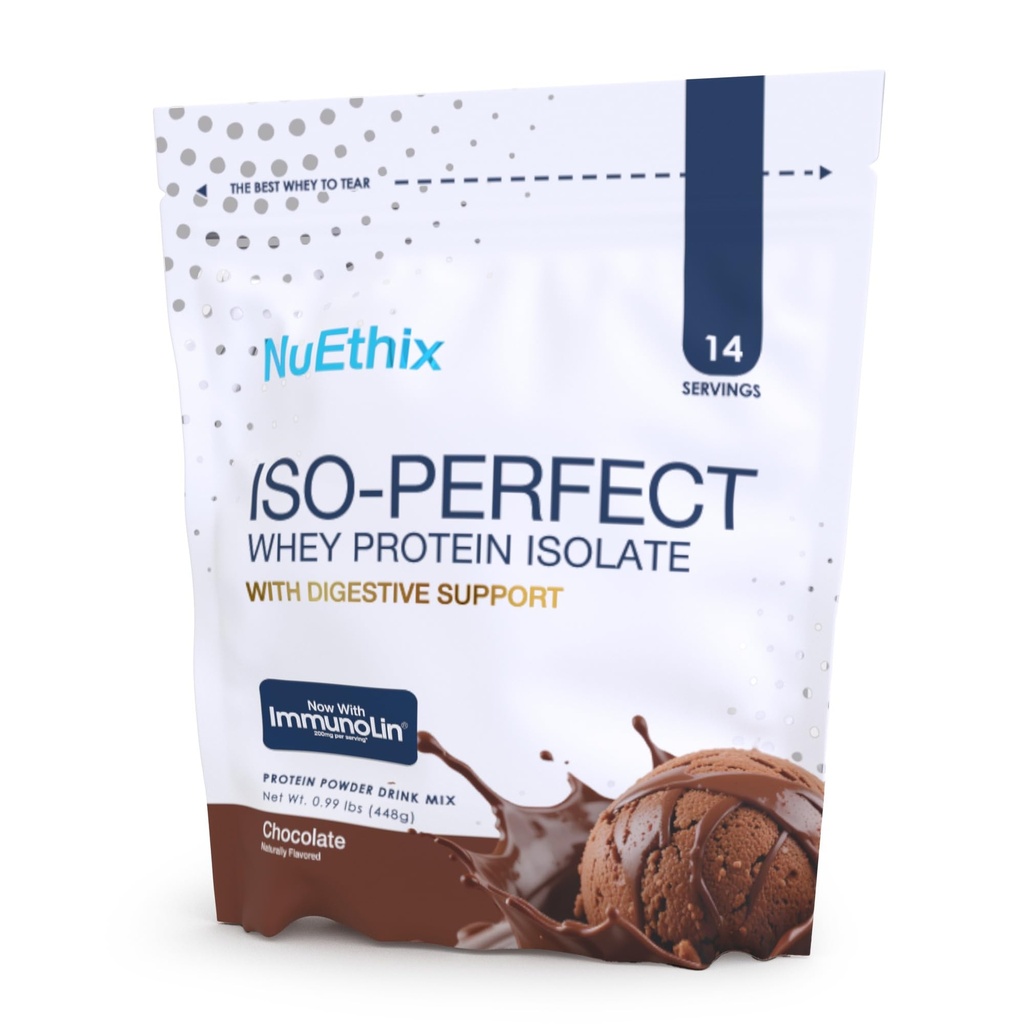 NuEthix Formulacije ISO-popoln z digestivno podporo (Chocolate, 14 Servings)