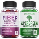 Atlantis Nutrition Prebiotic Fiber Gumies za odrasle 2-Pack (120 Gummies) + Superzeleni 60 Gumies