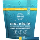 Primal žetev Elektroliti Powder Packets Primal Hydration, Easy Open Packets, Energy Drink Mix (Lemon Berry, 30 paketov) (1 vrečka)