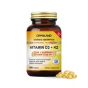 Vitamin D3 + K2 5000 i.e. - liposomska tehnologija za izboljšano absorpcijo - MK-7 Vitamin K2 100mcg - Podpira presnovo kosti in kalcija - D3K2 doplačilo za moške in ženske - 180 kapsul