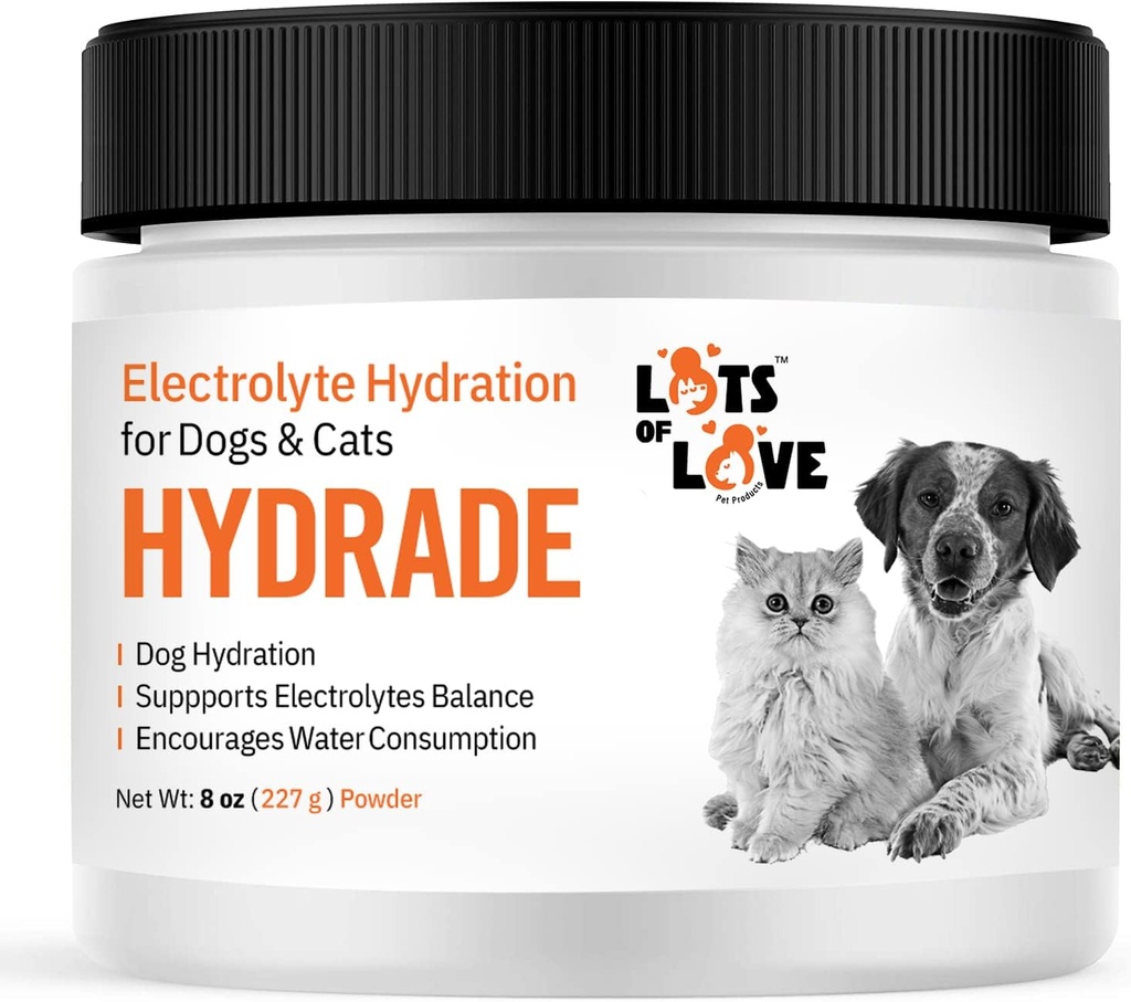 HydrADE prašek - Elektroliti za dehidracijo psov in mačk - Hidracija za pse in mačke - Veliko izdelkov za hišne ljubljenčke (8 Oz)