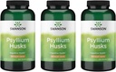Swanson Psyllium Husk prehranska vlaknina dodatek 610 mg 300 kapsul - (3 pakiranja)