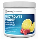 Dr. Berg Zero Sugar Hydration Keto Electrolyte Powder - Izboljšan w/ 1000 mg kalijeve in prave roza himalajske soli (NOT Table Salt) - Malina & limona Flavor Hydration Drink dodatek - 50 Strežnice