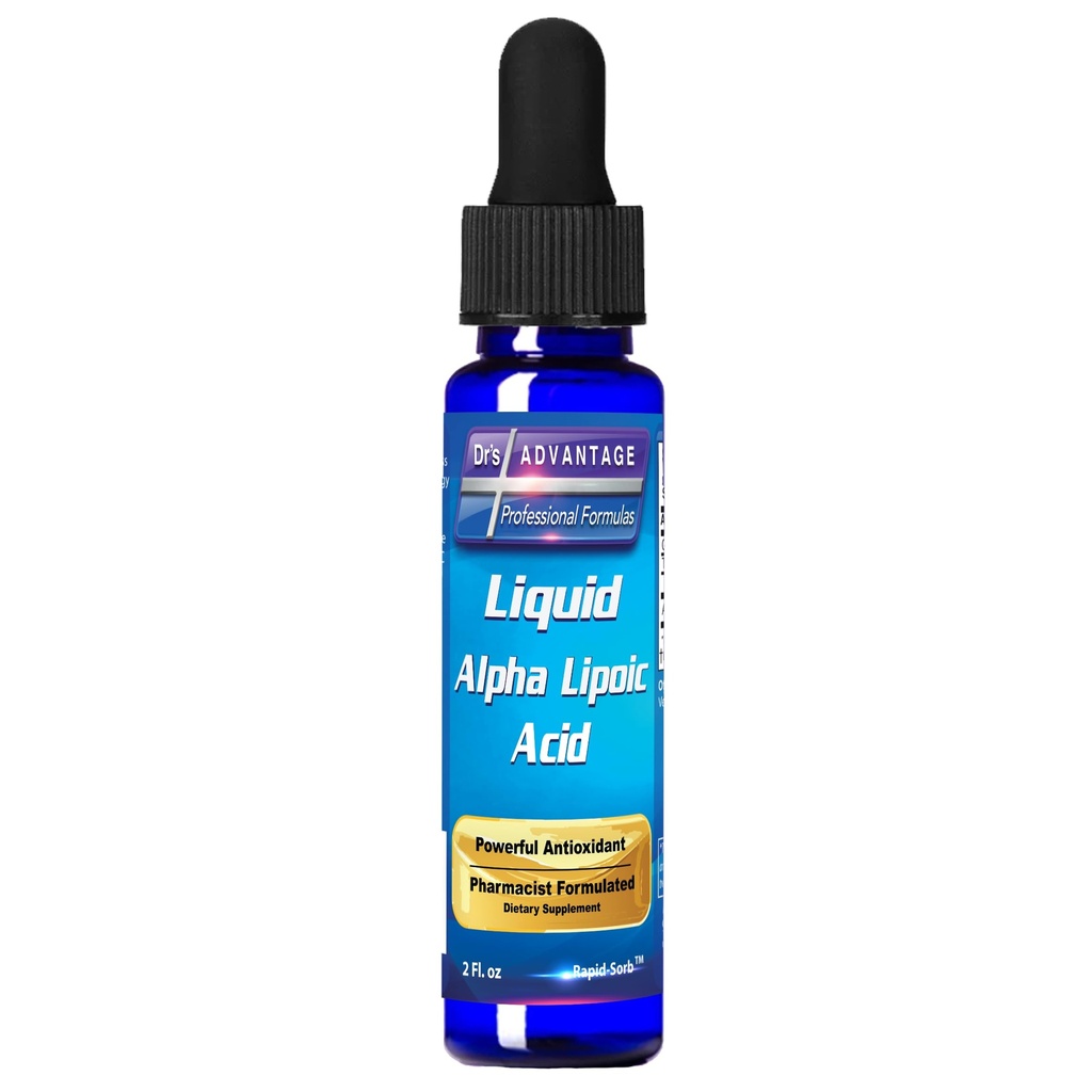 Dr's Advantage Alpha Lipoic Acid 2oz Dropper - ALA Supplement for Nutritional Support - Alpha-Lipoic Acid Liquid for Health - ALA Vitamin Nutritional Supplements