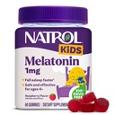 Natrol Otroci Melatonin Gumies 1mg, Otroški Melatonin za mirno spanje, 60 Raspberry-Flavored Sleep Gumies, 60 Day Supply