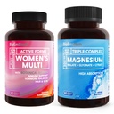 BioEmblem Ženske Triple Magnezij kompleks in multivitaminski fro Kardiovaskularno zdravje in prehranske potrebe