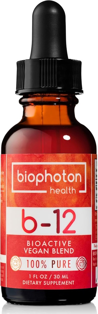 Liposomski vitamin B12 Tekoči dodatek - Bioaktivna metilna mešanica - Vegan & Non GSO - Organski glicerin in sladkor brez (1 Fl Oz)