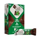 Nugo Slim Temna čokolada Mint, 18g Veganski proteini, 3g Sladkor, 6g Fiber, Nizko neto Carb, Keto prijazno, Gluten brezplačno, 24 Število