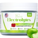 Nič sladkorja - Apple Candy Electrolytes Powder - osvežilna Hidracija - Kofein brez energije z vsemi naravnimi sestavinami - Vegan, Keto, in Paleo - Sladkor brez elektrolitov pijača mešamo - s 30 Strežnice