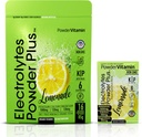PrašekVitamin Elektroliti v prahu Plus, keto, limonada, brez sladkorja, roza himalajska sol, 1000mg kalij, 120mg kalcij, 120mg magnezij, ne-GMO, nič kalorij, (16 hidracijski paketi)