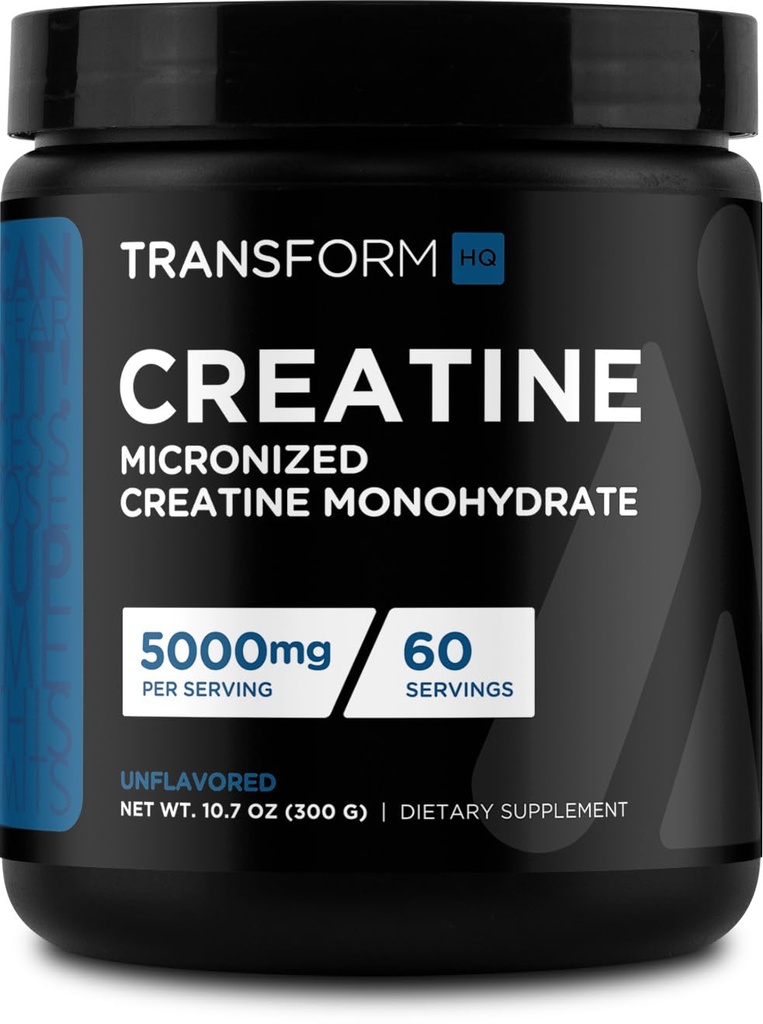 Pretvorba HQ Kreatin monohidrat Prašek (60 serviranih) nearomatiziran - 5000mg na postrežbo