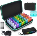 Mesečno tablete Organizator 2 krat na dan,Month tabletke Box Organizator z 32 Dnevni oddelki,30 dni tablete imetnik s trdimi potovalne tablete primeru tablete primer + Prenos 7-dnevni potovalna medicina organiziranje vrečko