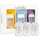 Fresh Aroma Hydrating Hand Sanitizer Spray Trio Set, Non-Sticky Portable Hand Sanitizer Mist for Adults, Vanilla, Lavender & Rain Water Scents, Travel Size Hydrating Hand Sanitizer (3 x 1 Fl Oz)