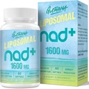 1600 MG Liposomal NAD+ dopolnilo, NAD+ Boost dodatek, Vrhunska absorpcija, Vitamin B3 za zaščito staranja, Dolgoživost, Energija, Popravila, Non-GMO, 60 Softgels