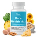 DR VITAMIN REŠITVE Zdravje kosti Max - Napredni kalcij in magnezij dodatek z vitaminom D3, Bromelain & Ipriflavone - 60 Tablete za močnejše kosti in skupno podporo
