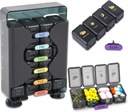 Tedenske tablete Organizator 7 Dan 4 krat na dan, velike tablete Box Organizator z draser zasnovan, Daily Pill Organizer za zadrževanje medicine, Medication, Vitamini in ribje olje (črna)