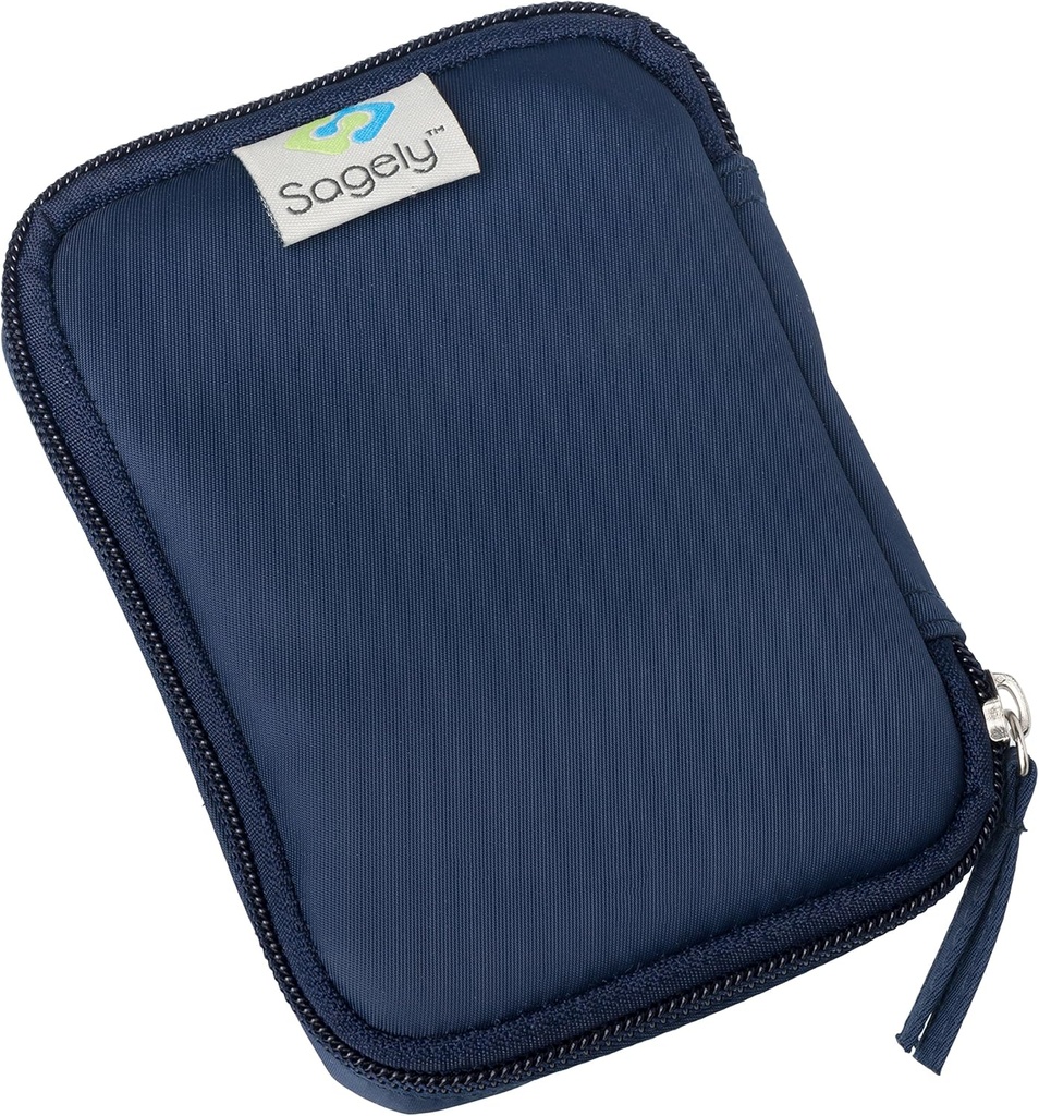Sagely Navy Weekend Travel Portable Medicine Pouch Pill Bag za 3 Sagely Smart XL Weekly Pill Organizer Pods