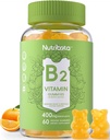 Brez sladkorja Vitamin B2 Gumies- Riboflavin 400mg 200mg z magnezijem, CoQ10 za odrasle in otroke, Vegan, 60 Število