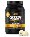 MuscleTech Whey Protein Powder (Vanilla Cream, 2LB) - Nitro-Tech Whey Protein Isolate Smoothie Mix for Lean Muscle & Recovery - 24g Whey Gold za ženske in moške - pakiranje maj Vary