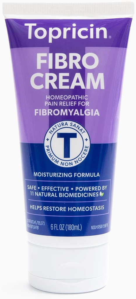 Topricin FIBRO Pain Releading Cream (6 oz) – Hitra pomoč za fibromialgijo s patentirano formulo - Zmanjša trajanje in intenzivnost fibromialgije Epizode, Izboljša spanje in obnovi energijo