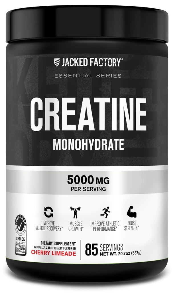 Jacked Factory Creatine Monohydrate - 85 Servings, Cherry Limeade