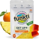 Fokus gobe Gumije za odrasle, Gobe dopolnilo s Cordyceps, Levja griva, Chaga, B6, B12, Zeleni čaj - Get Up Gumies, Ena na dan - Max moč