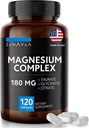 Triple Magnezij Complex dodatek (120 Veganske kapsule) - 180mg magnezijevega glicinata Taurat in Citrat - Calm Magnezium Complex dopolnila