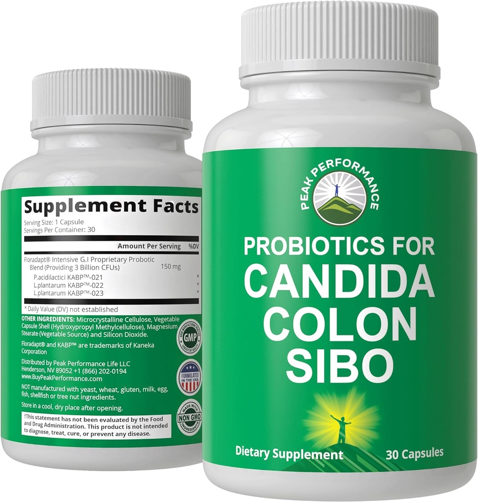 Probiotiki za Candida, Colon Cleanse, IBS, in SIBO podporo. Zdravnik priporoča Lastniški mikrobiom Reset Probiotic dodatek. Zdravje in prekomerno rast Kapsula za ženske in moške