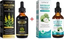 Mullein kapljice za pljuča čiščenje in soursop Bitters tekočine, izvlečki listov mullein tinktura s klorofilom,soursop večvitaminske kapljice,Naravna zeliščni dodatek za moške in ženske