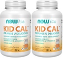Zdaj dopolnila, Kid Cal s kalcijevim citratom, magnezijem in vitaminom D, Tart Orange, 100 Žvečljivi, pakiranje maj Vary (Pack z 2)