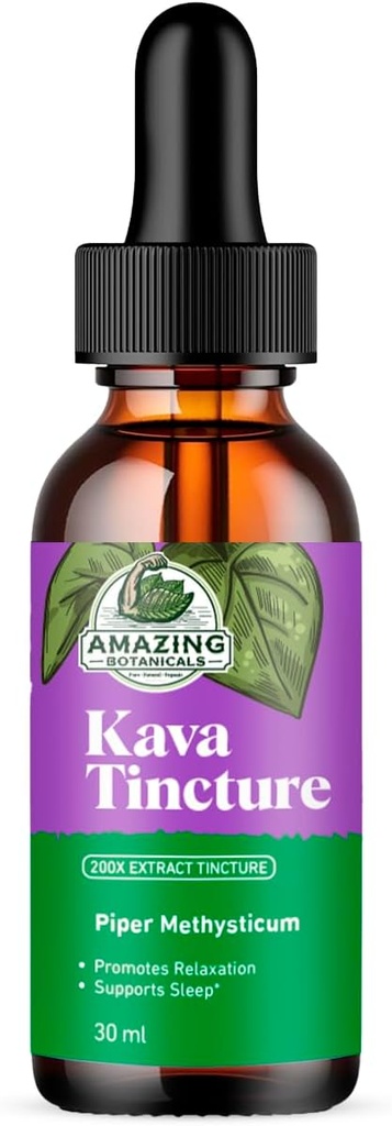 Kava Kava Tinktura – zeliščni ekstrakt za naravno pomiritev in sprostitev – 70% Kavalaktonov ekstrakt Tinktura Mešanica visoke gostote – Premium Liquid dodatek – 30ml (1oz)