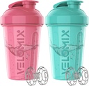 VELOMIX -2 Pakiranje - 20 oz Stresalnik Protein Mixes - 2x Wire Whisk 