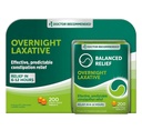 Balanced Relief Overnight Dul Laxative - 5 mg - 200 Comfort Coated Tablets, Effective Constipation Control