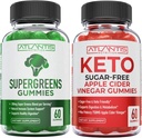 Atlantis Nutrition Superzeleni 60 Gumiji + Brez sladkorja Keto Apple Cider Kis 60 Gumies