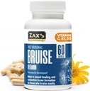 Zax's Bruise Vitamin Pharmacist Razviti dodatki za podplutbe Močne modrice Zmanjševalec, cink, Vitamin K, D3, Askorbinska kislina, Citrus Bioflavonoidi, 60 Caps, Combine Arnica Bruise Cream