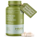 Korejska rdeča Panax Ginseng 2000mg 120 Veganske kapsule Izvleček Super moč NSF Certified Supplements, Visoke ginsenoside podpira energijo, Stamina, zmogljivost in jasnost