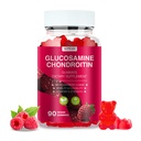 Glukozamin Chondroitin Gumies - 3000MG Dodatna moč Skupna podpora dodatek z MSM & Elderberry, Fleksibilnost, Antioksidant Imune Support Gummy za odrasle, moške in ženske - 90 Raspberry Gumies