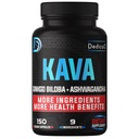 9 v1 Kava Kava Kapsule 5-mesečna zaloga 15:1 Izvleček za spanje, miselno in imunsko podporo - 9 naravnih zelišč vključuje Ginkgo, Ashwagandha, Graviola, Valerian & More - 150 veganskih kapsul