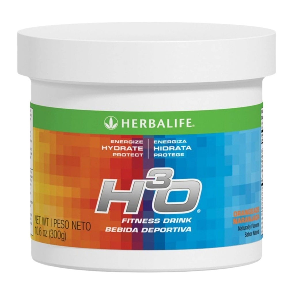 Herbalife H3O Fitness Drink: Orangeade Canister 10.6 Oz (300g), mešanica ogljikovih hidratov za takojšnjo energijo, energijo, hidrat, zaščito, naravno aromo