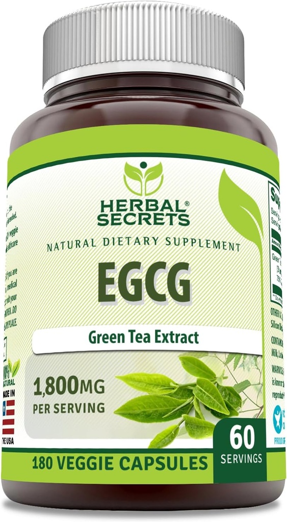 Zeliščne skrivnosti EGCG izvleček zelenega čaja 1800 Mg na postrežbo 