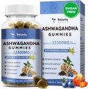 Totaria sladkor prost Ashwagandha Polnjene Gumies 2500mg w/vitamin D3, Magnezijev glicinat, Rhodiola, Ultra moč Ashwa korenski dodatki za ženske & Wen, za sprostitev, energijo, borovnice aroma