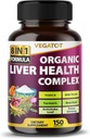 VEGATOT Liver Health Complex Formula **USA Made and Tested** Visoka moč s TUDCA, Milk Thistle, Beet Root, Artichoke Leaf, Panax Ginseng, Astragalus, Tumeric - Clean & Detox Formula