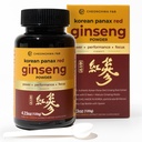 CHONGHWA F&B Panax ginseng prašek, 10% ginsenozid (skupni 20.000 mg, 4 mesečni odmerek), 4,23oz, +5 leto Gojena korejska rdeča panax ginseng, Fokus & Imunska podpora, Ultra fini prašek, Non-GMO
