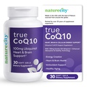 NatureCity True-CoQ10 Ubiquinol 100mg Zelo Absorbljiva in Stablized Kaneka QH CoQ10 Heart, Brain and Cellular Energy Supplement - (30 Soft Gels) Aktivni CoQ10 kot Ubiquinol