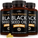 NOVO AGE črno olje softgel kapsule - Premium hladno predoblikovana Nigella Sativa Production Pure Black Cumin Seme Oil - Non-GMO & Vegetarian 90 Count (Pack od 3)