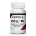Kirkman - Vitamin D3 1000 i.e. - 120 kapsul - podpira imuno zdravje - pomaga graditi močne kosti - hipoalergene