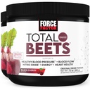 FORCE FACTOR Total Bees Superfood Beet Root Powder 2-Pack, Nitrati za podporo cirkulacijo, pretok krvi, dušikov oksid, energija, vzdržljivost, Stamina, Cardiovascular Heart Health Supplement, 60